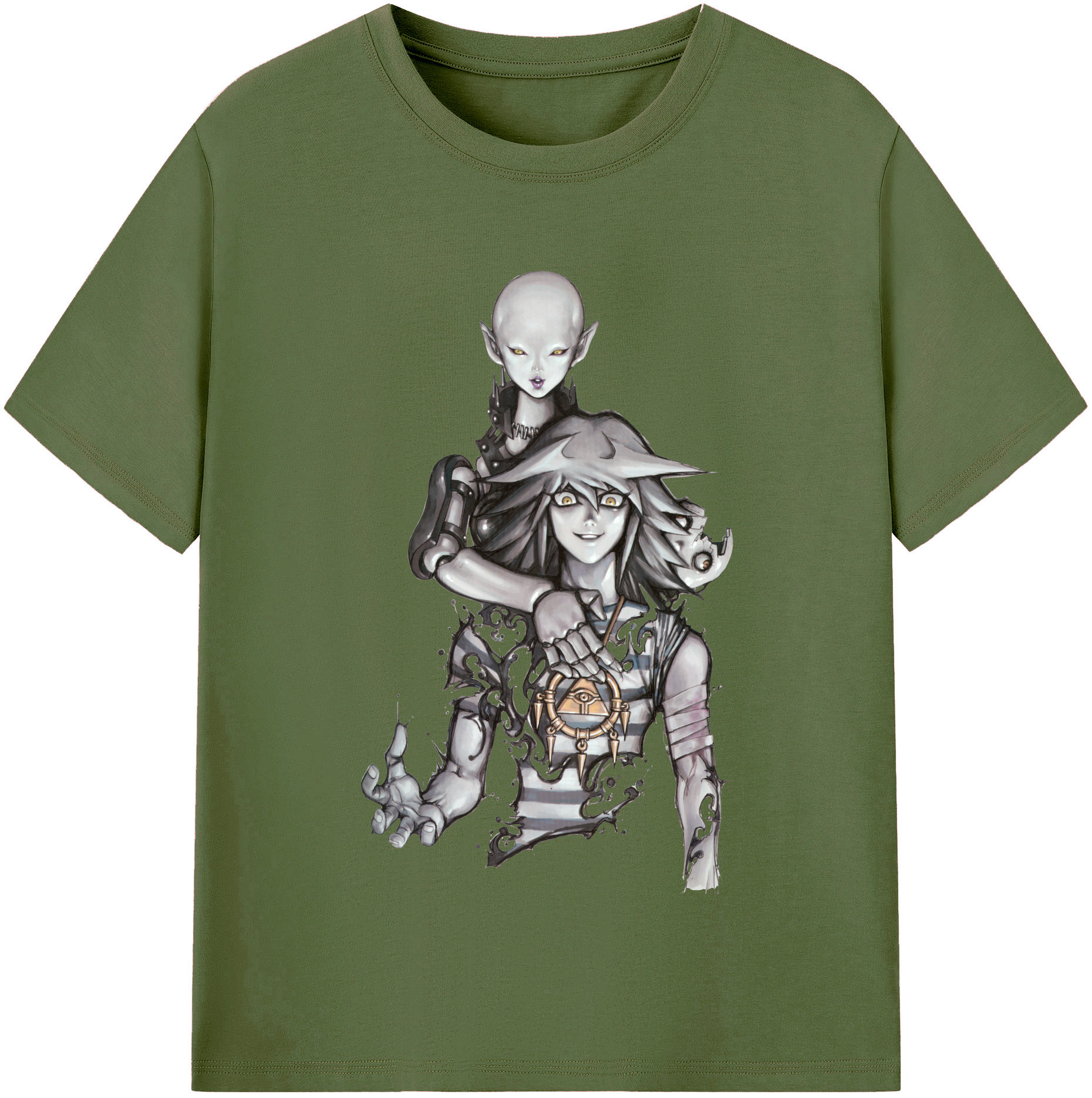 （画像用） 遊☆戯☆王 Yu-Gi-Oh! 綿100％半袖Tシャツ（フロントプリント）